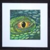 Aquarelle oeil de reptile